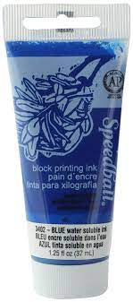 BLOCK PRINTING INK WS BLUE