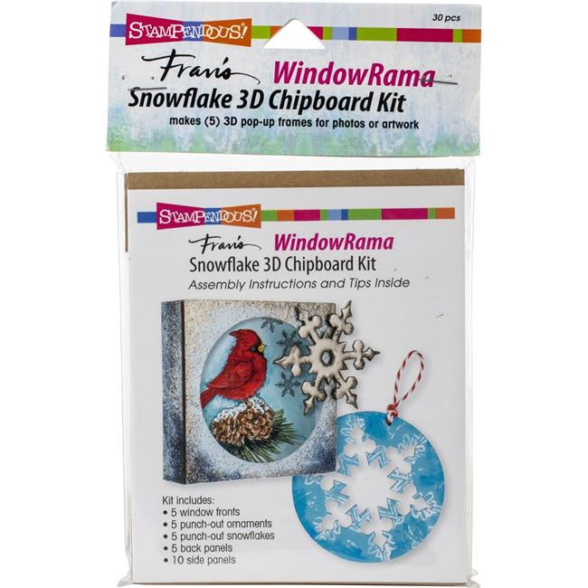 STA WINDOWRAMA SNOWFLAKE  CHIPBOARD KIT