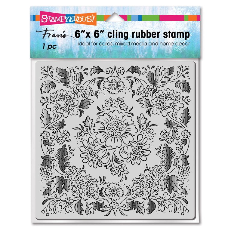 STA CLING BLOOMING TAPESTRY 6X6 CLING STAMP