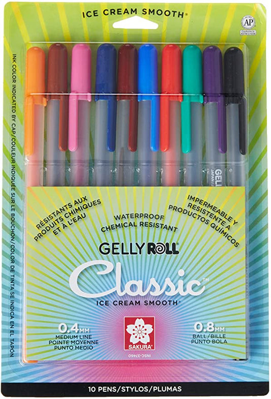 GELLY ROLL CLASSIC SET 10 COLOR MED