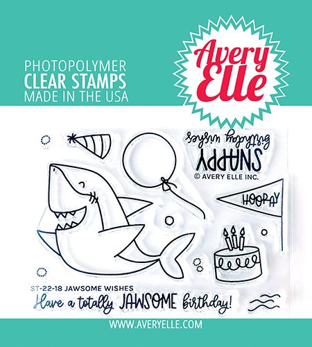 AE JAWSOME WISHES CLEAR STAMP SET