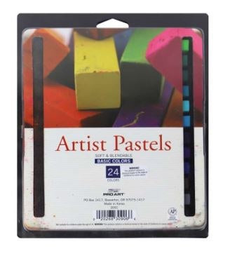 PA ARTIST PASTELS 24 COLOR SET