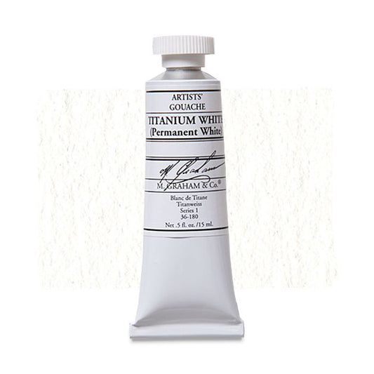 GRAHAM GOUACHE TITANIUM WHITE 15 ML