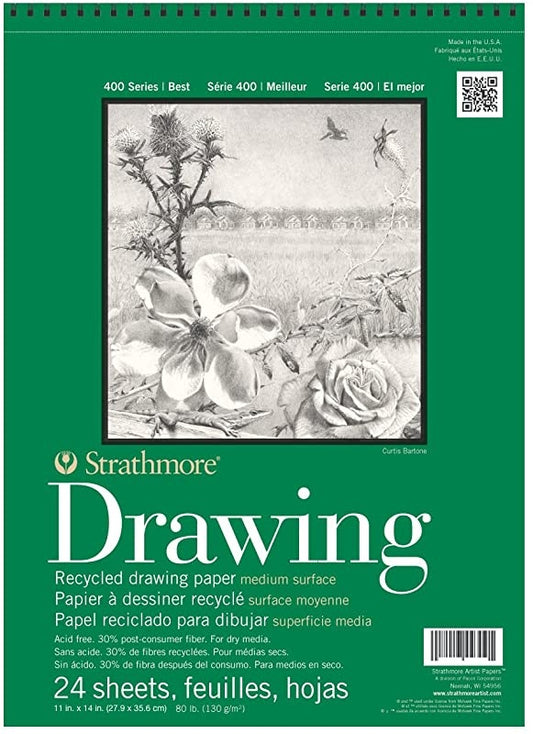 RECYCLED DRAWING PAD 11X14