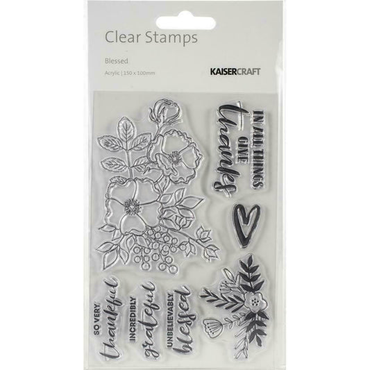 KC CLEAR BLESSED STAMP SET