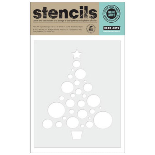 H A STENCIL CIRCLE TREE