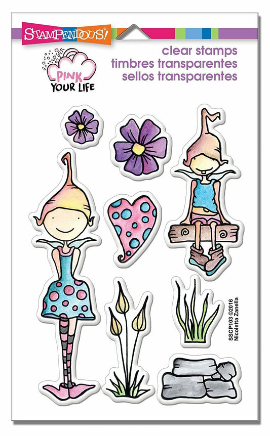 STA CLEAR WHISPER GARDEN STAMP SET