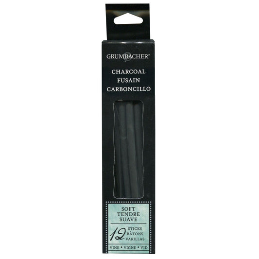 GRUM VINE CHARCOAL SOFT 12 PC