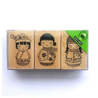 H A THREE CHRISTMAS DOLLS STAMP SET