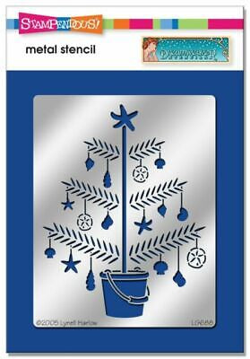 DW STENCIL TROPICAL CHRISTMAS TREE