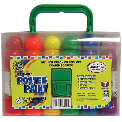 WASHABLE POSTER PAINT MARKERS