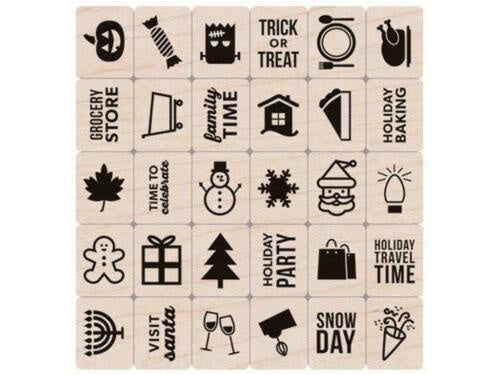 H A KELLYS HOLIDAY PLANNER ICONS STAMP SET