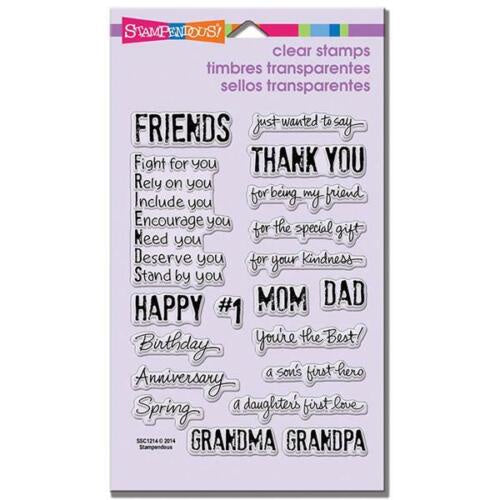 STA CLEAR HAPPY GREETINGS STAMP SET