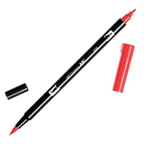 TOMBOW 856 CHINESE RED DUAL BRUSH MARKER