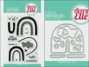 AE RAINBOW BUILDER CLEAR STAMP SET WITH MATCHING DIES