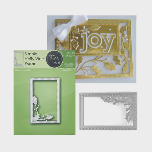MB DIE SIMPLE HOLLY VINE FRAME