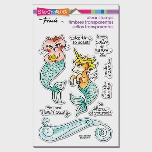 STA CLEAR MERMAID PALS STAMP SET