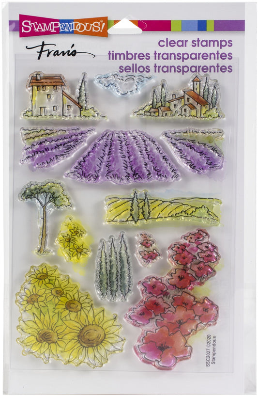 STA CLEAR FIELD OF FLOWERS STAMP SET