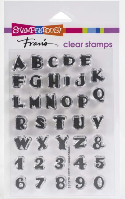 STA CLEAR INKED ALPHABET STAMP SET