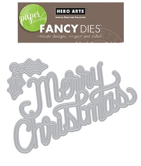 H A FANCY DIE CHRISTMAS MESSAGE