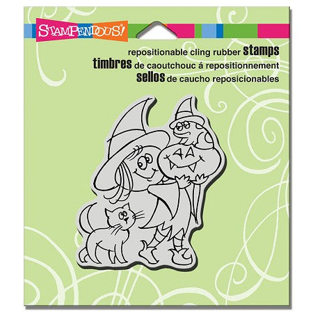 STA CLING WITCHY FRIENDS STAMP