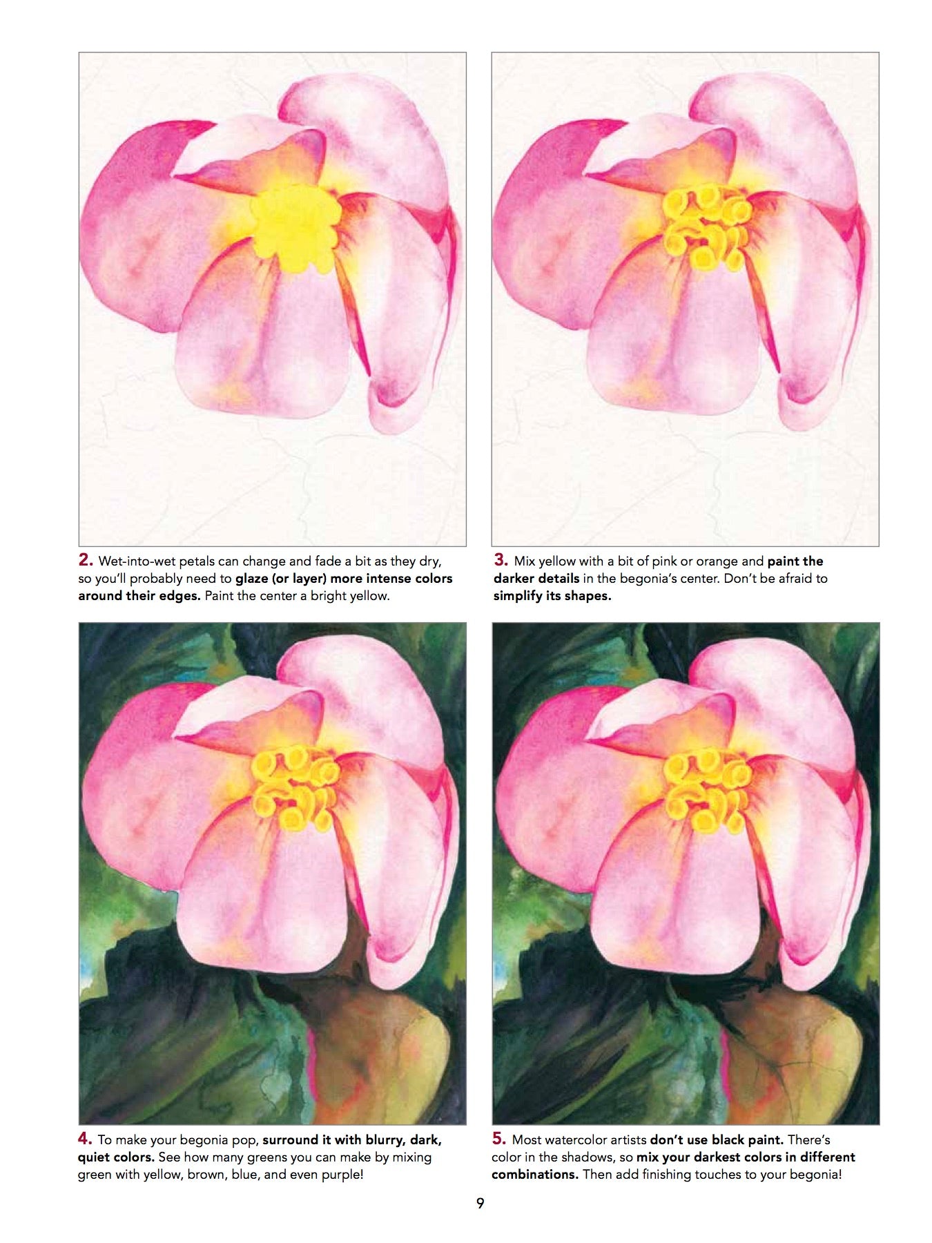 STRATH LEARN TO PAINT WATERCOLOR FLOWERS